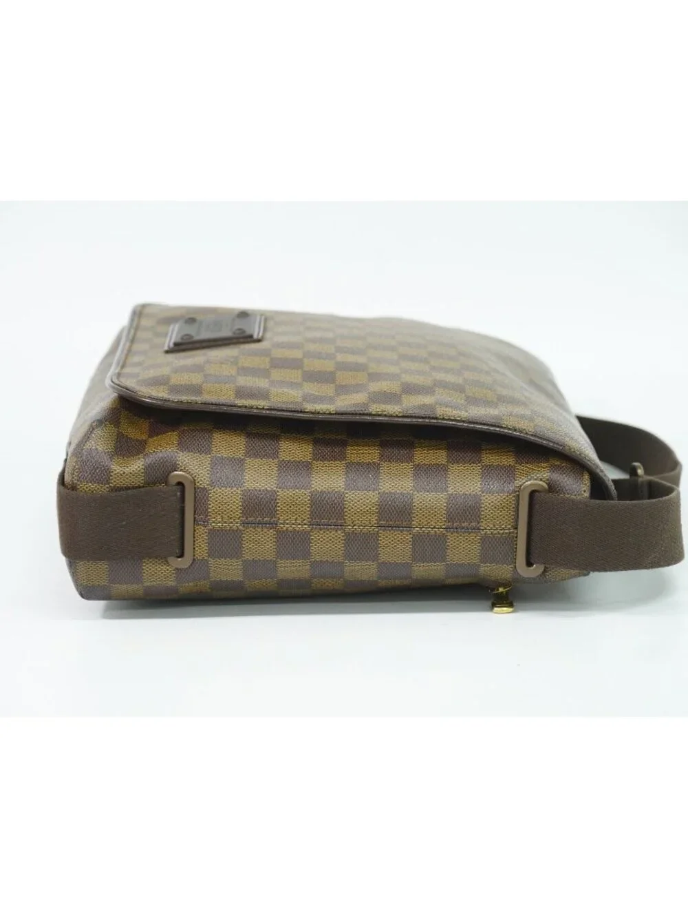 Louis Vuitton LV Brooklyn MM Damier Ebene Shoulder Bag Brown
